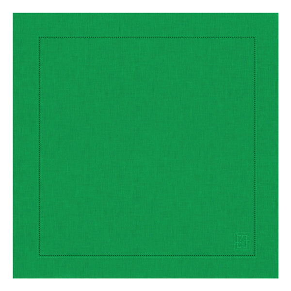 GUARDANAPO LINHO VISCO BARRA LARGA PREMIUM VERDE 55X55  CM
