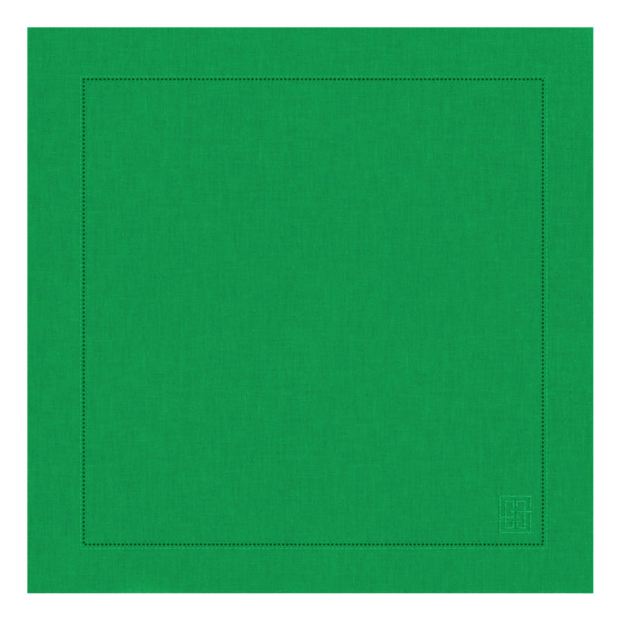 GUARDANAPO LINHO VISCO BARRA LARGA PREMIUM VERDE 55X55  CM