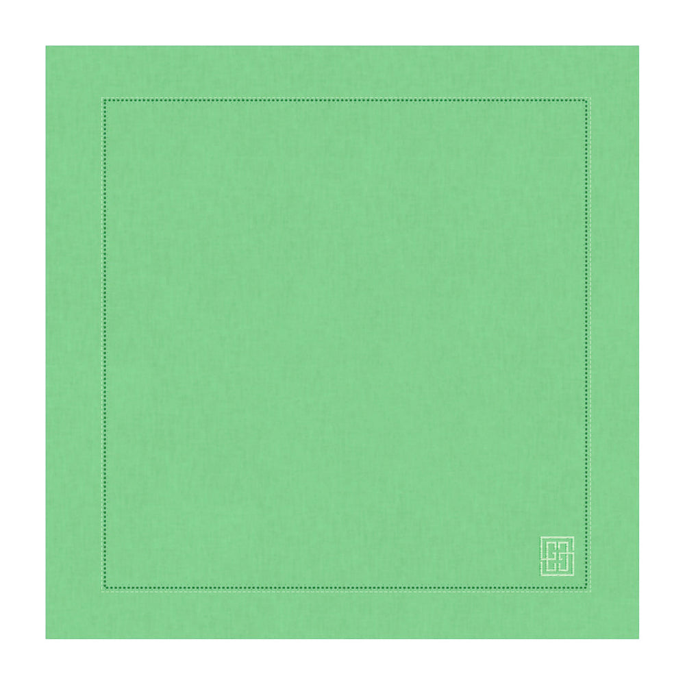 GUARDANAPO DE LINHO VISCO BARRA LARGA PREMIUM VERDE