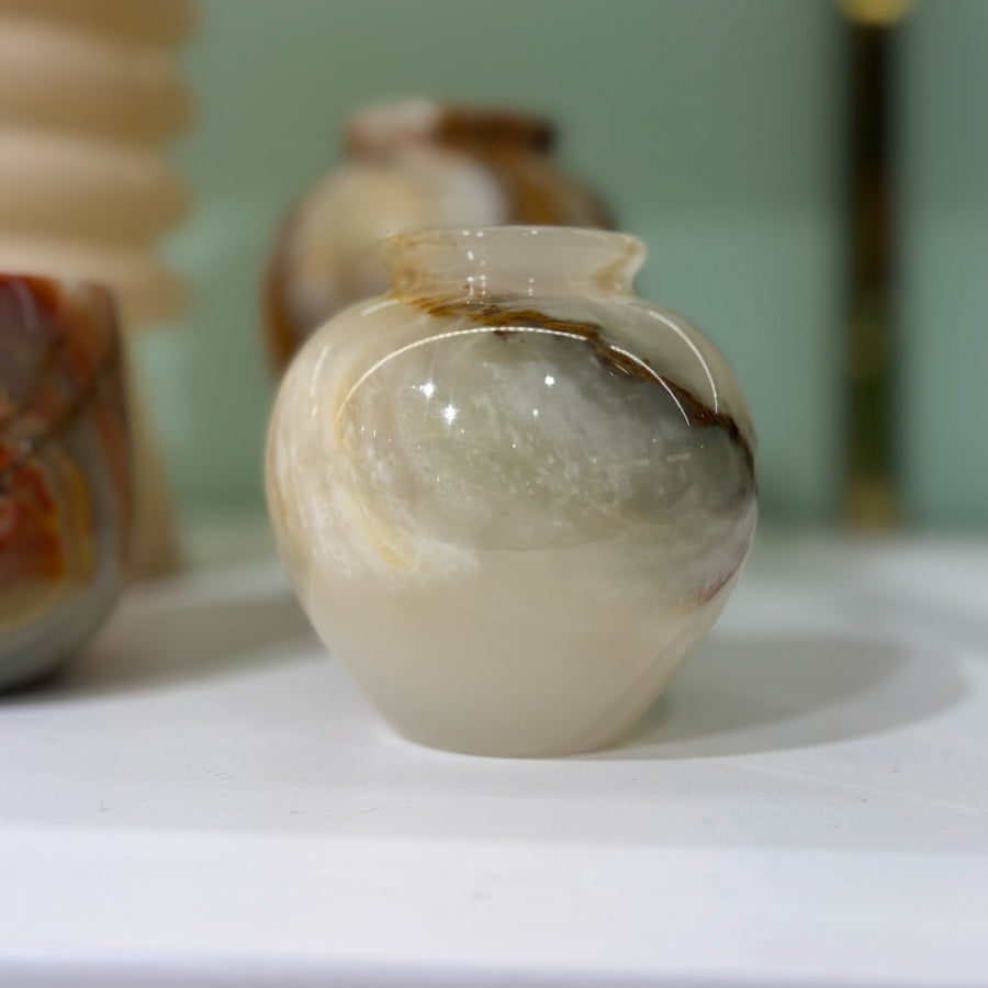 VASO DE ONIX REDONDO 10CM