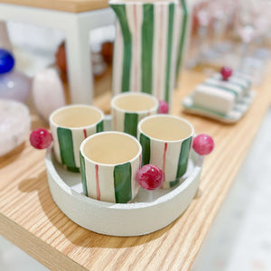 BANDEJA LACA TEXTURA MARFIM P 20CM