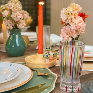 VELAS PARA CASTIÇAL CÔNICA TERRACOTA 25 CM - 02 UNIDADES