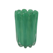 VASO DE VIDRO VERDE JADE 12 x 14(h) cm