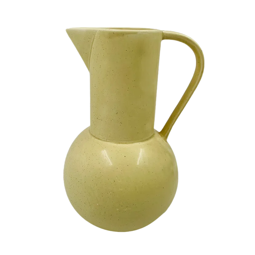 VASO DE CERÂMICA JARRA AMARELO 18 X 25 (H) CM