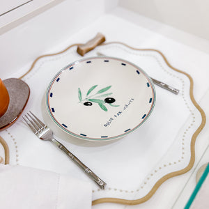 JOGO AMERICANO IMPERMEÁVEL BREEZE REDONDO BEGE