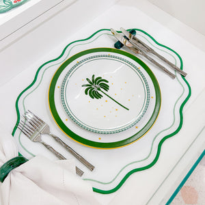 JOGO AMERICANO IMPERMEÁVEL BREEZE OVAL VERDE