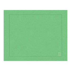 JOGO AMERICANO DE LINHO VISCO BARRA LARGA PREMIUM VERDE