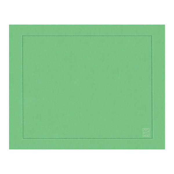 JOGO AMERICANO DE LINHO VISCO BARRA LARGA PREMIUM VERDE