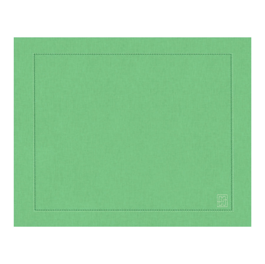 JOGO AMERICANO DE LINHO VISCO BARRA LARGA PREMIUM VERDE