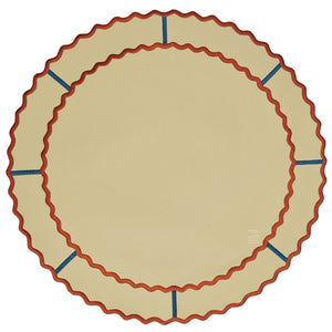 JOGO AMERICANO IMPERMEÁVEL BEGE TERROSO REDONDO