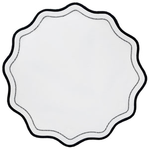 JOGO AMERICANO IMPERMEÁVEL BREEZE REDONDO PRETO