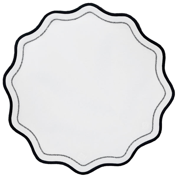 JOGO AMERICANO IMPERMEÁVEL BREEZE REDONDO PRETO