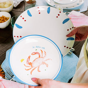 PRATO RASO DE CERÂMICA LA DOLCE VITA