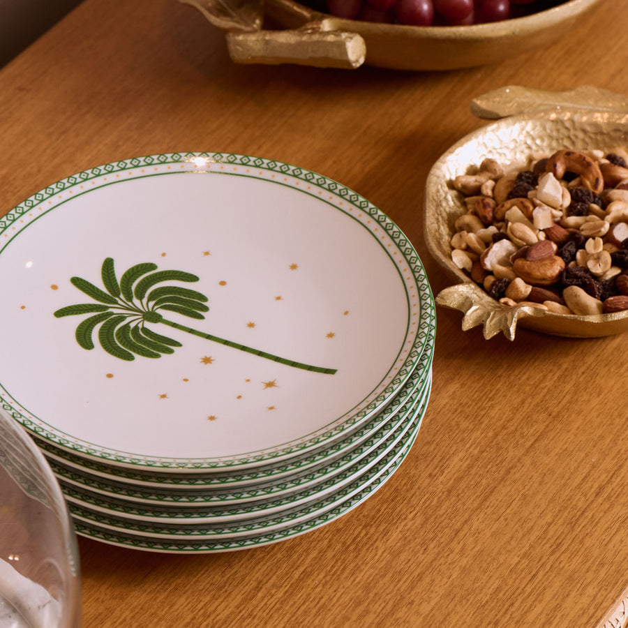PRATO DE SOBREMESA DE PORCELANA ZAHIDI