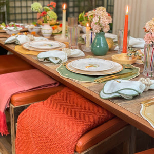 MANTA DE ALPACA  LARANJA 180X120 CM