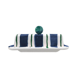 MANTEIGUEIRA CERÂMICA ARTESANAL AGATA AZUL