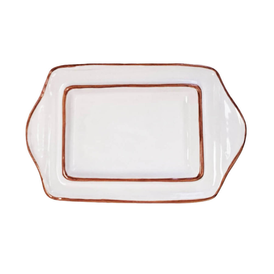 MANTEIGUEIRA DE CERÂMICA PINTADA À MÃO VINTAGE