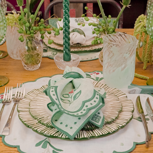 GUARDANAPO ALGODÃO AZEVINHOS 48X48CM