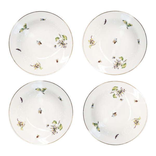 SET DE 4 PRATINHOS DE SOBREMESA VINTAGE