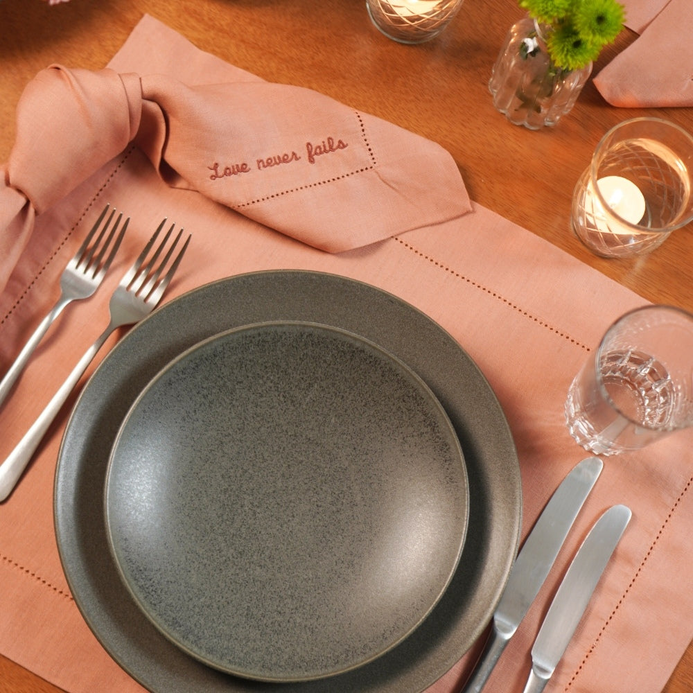 PRATO DE SOBREMESA CERAMICA PORTUGUESA NERO 22 CM