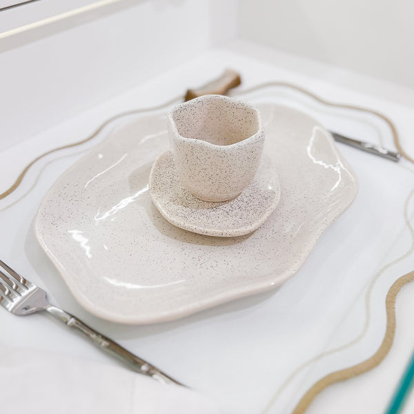 JOGO AMERICANO IMPERMEÁVEL BREEZE OVAL BEGE