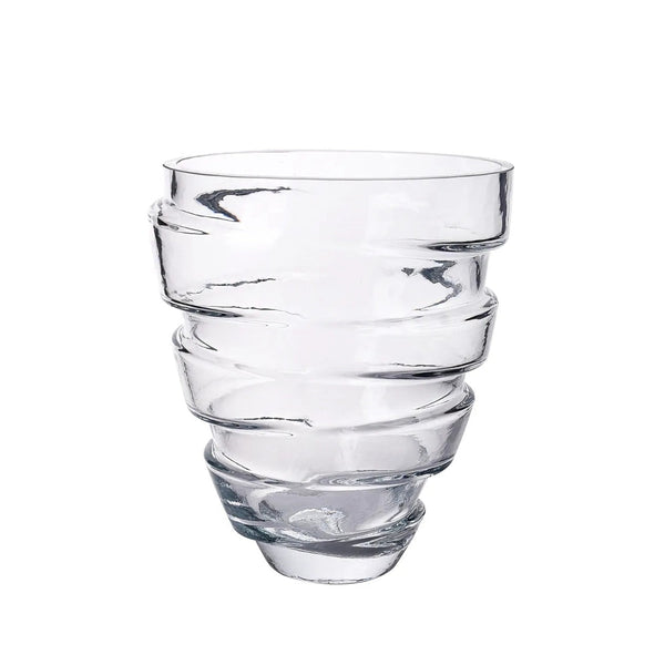 VASO DE VIDRO ESPIRAL 25CM
