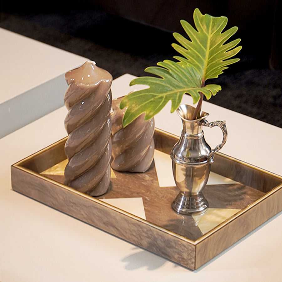 BANDEJA MOSAICO NIRVANA FENDI 34 X 25CM