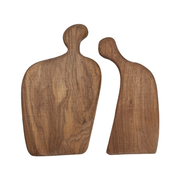 TÁBUA DE MADEIRA TAUARI NAMORADEIRA 2 PEÇAS