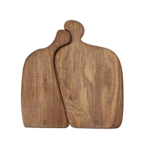 TÁBUA DE MADEIRA TAUARI NAMORADEIRA 2 PEÇAS