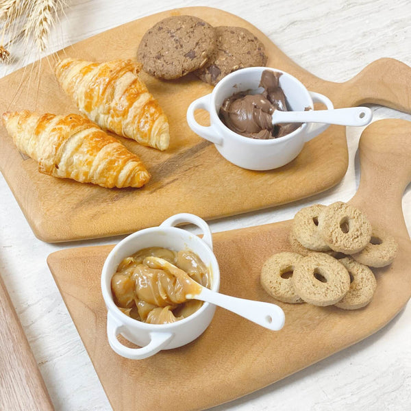 TÁBUA DE MADEIRA TAUARI NAMORADEIRA 2 PEÇAS