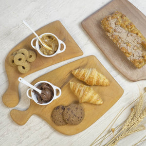 TÁBUA DE MADEIRA TAUARI NAMORADEIRA 2 PEÇAS