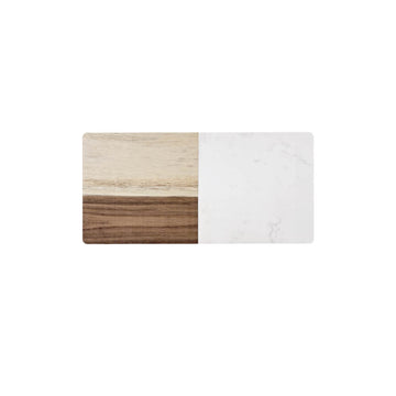 TABUAS DE MADEIRA E MARMORE BRANCO M   15 X 30 (H) CM