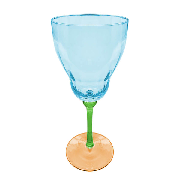 TAÇA VINHO BRANCO SORRENTO 270ML AZUL/VERDE/LARANJA