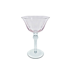 TAÇA DE VIDRO SAINT REMY ROSA E CINZA 180ML