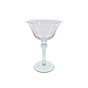 TAÇA DE VIDRO SAINT REMY ROSA E CINZA 180ML