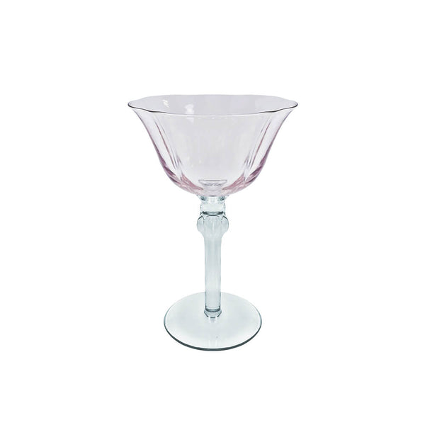 TAÇA DE VIDRO SAINT REMY ROSA E CINZA 180ML