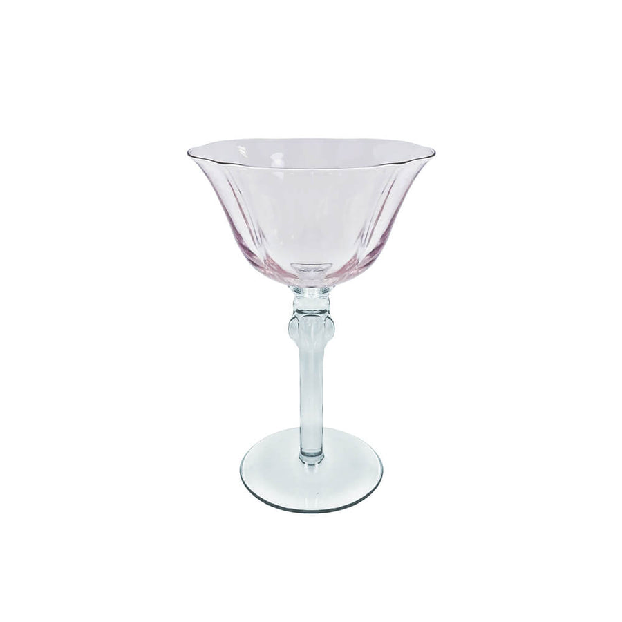 TAÇA DE VIDRO SAINT REMY ROSA E CINZA 180ML