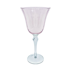 TAÇA DE VIDRO SAINT REMY ROSA E CINZA 300ML