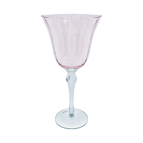 TAÇA DE VIDRO SAINT REMY ROSA E CINZA 300ML