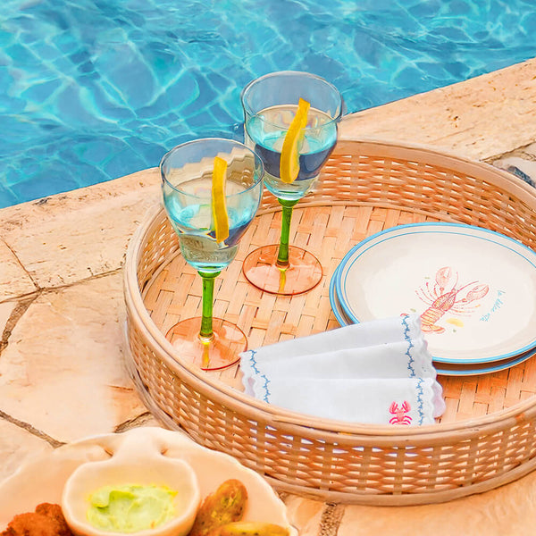 TAÇA AGUA SORRENTO 270ML AZUL/VERDE/LARANJA