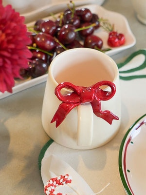 CANECA DE CERÂMICA ARTESANAL LAÇO