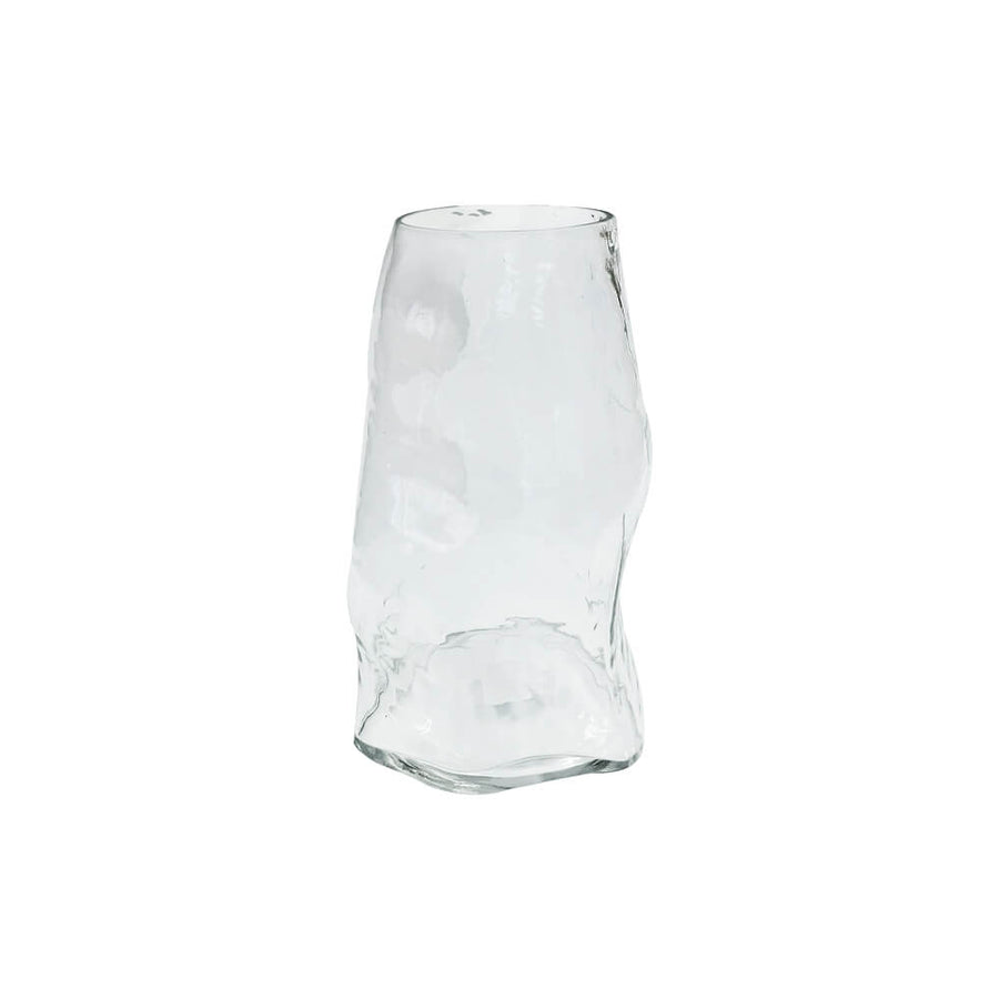 VASO DE VIDRO ORGÂNICO P   12.4 X 11.5 X 19.5CM (H)