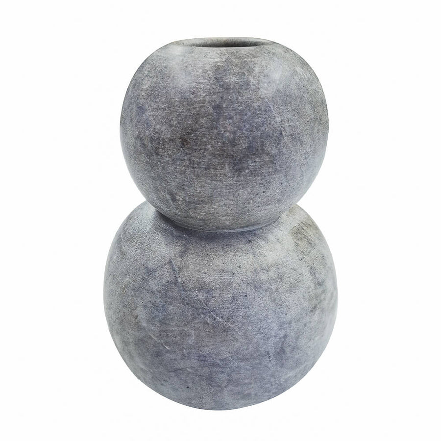 VASO DE PEDRA SABÃO ESFERAS P