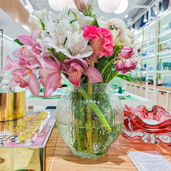 VASO DE VIDRO KAORI M 16CM