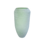 VASO EM VIDRO FOSCO CELADON G