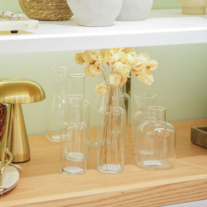 VASO DE VIDRO GARRAFINHA M 21CM