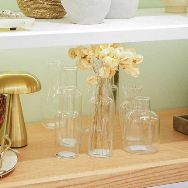 VASO DE VIDRO GARRAFINHA M 21CM