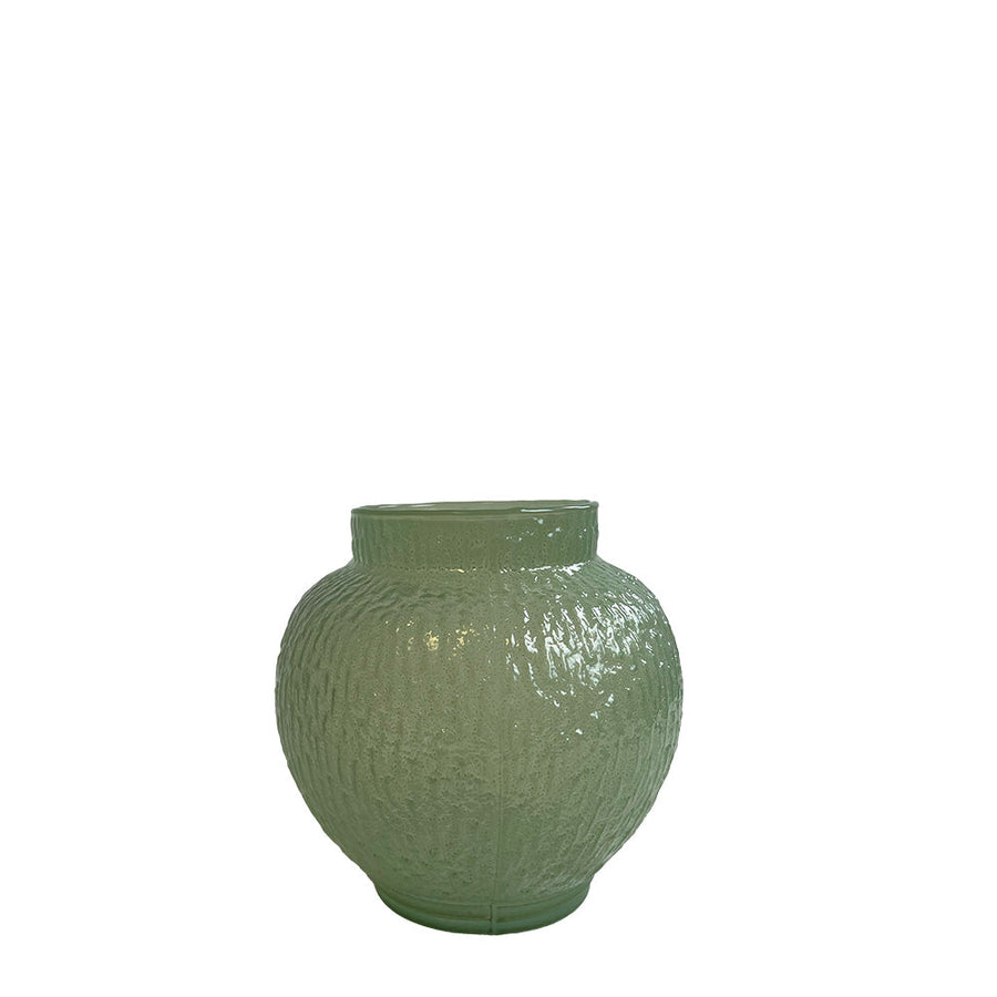 VASO DE VIDRO KAORI M VERDE 20 X 16(H) CM