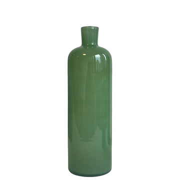GARRAFA DE VIDRO DECOR M VERDE  12 X 40 (H) CM