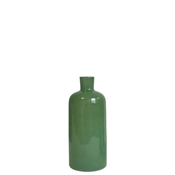 GARRAFA DE VIDRO DECOR P VERDE 12 X 30 (H) CM